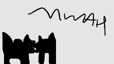 Two silhouettes of furries kissing! Lol JK